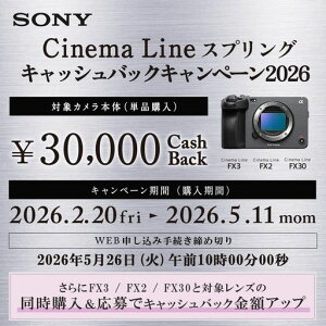 SONY(�\�j�[)APS-CSuper35mm�����Y������CinemaLine�J�����v���t�F�b�V���i���J���R�[�_�[����FX30XLR�n���h�����j�b�g�������f��(�����Y�Ȃ�)ILME-FX30