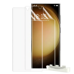 [�K�C�h�g�t��]Samsung Galaxy S23 Ultra / S22 Ultra ��p �t�B���� 2�� �����N�V�[S23�E���g�� �ی�t�B���� �P�[�X�Ɋ����Ȃ� �S�� �ی� �V�[�g TPU�t�B���� �����C�� �w��F�ؑΉ� �\��t���ȒP �c