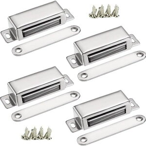 電磁ドアロック-40lb高強度ステンレスキッチン浴室キャビネットクローゼットドア引き出しロック用ヘビーデューティドアロック