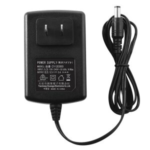Security-01 PSE�擾 AC to DC 12V3A AC�A�_�v�^�[ �ő�36W DC5.5x2.1mm LED�e�[�v���C�g�E�Ď��J�����Ή�