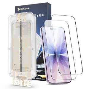 �y����zMAGICJOHN�Ή�iPhone17�K���X�t�B����2���Z�b�g�}�W�b�N�K�C�h�g�t�������z���\��₷���Y���Ȃ��C�A���V�����ߗ��w��h�~��U�h�~�ϏՌ�9H�d�x�����K���X�ی�t�B����