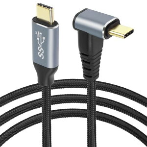 YFFSFDC USB-C�P�[�u�� L�� ���p PD�Ή� 100W�}���[�d �҂ݍ���USB Type-C�P�[�u�� 10Gbps�����f�[�^�]�� 4K@60Hz�f���o�� 90�xC�|�[�g�[�d�R�[�h iPhone 17/16/15�AiMacBook�AGalaxy