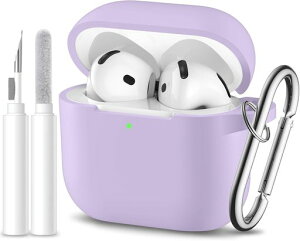 ANYOGROAirPods4�P�[�XAirPods��4?�V���R���P�[�X�V���R�[�������h�~�ɏՐ�AirPod4�Ή���