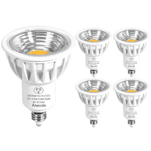 AiwodeE11����LED�d���A5.5W�d���F2700K�A50-60W�`�����ALED�X�|�b�g���C�g�ACRI95���邳550lm�A�����s�L�p90°��100V�L�b�`���A�g�p����A�E�g�h�A�A�I�t�B�X�A���X�g�����APSE�F�؍ρA5�Z�b�c