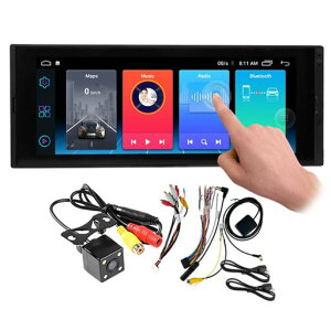 1DIN�J�[�X�e���IAndroid1G+16G�}���`���f�B�A�v���[���[6.9�C���`�^�b�`�X�N���[��Bluetooth�n���Y�t���[�ʘb���W�I�X�e���I�r�f�IGPSWiFiFM�f���A��USB���W�I�J�����t��