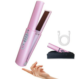 Madodios �w�A�A�C���� �R�[�h���X �~�j �X�g���[�g �`�^�� 3�i�K���x���� 5000mAh USB-C�[�d�� 60�b�}�����M �V���[�g�w�A/�O���p �g���x�� �g�їp �j�����p (�s���N)