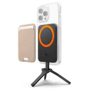 Spigen���B��_iPhoneMagsafe�X�}�z�X�^���h�O�r�p�x�����\�Z���t�B�[iPhone15/14/13/12�V���[�Y�Ή�S319AMP05994(�u���b�N)