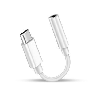 Type-c�C���z���W���b�N�ϊ�USB-C��]3.5 MM�I�[�f�B�I�A�_�v�^�C���z���ϊ��ʘb/���ʐ���/���y �Ή����ϋv��MacBook Air/Pro/iPad Pro/Android/typec�f�o�C�X���p(��)
