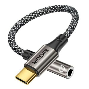RIKSOINUSB-Cto3.5mm�C���z���ϊ��A�_�v�^�[�⃁�b�L���cUSB-C�C���z���W���b�N�ϊ��A�_�v�^�[DAC���ڃi�C�����҂ݍ��ϋv�P�[�u���C���z��/�w�b�h�z��/�}�C�N/�X�}�[�g�t�H��/�^�u���b�g�Ή��c
