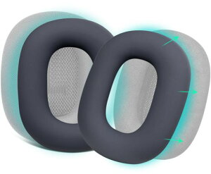 SOULWIT�C���[�p�b�h�J�o�[�P�[�XforAirPodsMax�p���΍�V���R���C���[�J�o�[�ȒP�N���[�j���O�ی�P�[�X�����򉻂Ȃ��h�o�W���ł̃G�N�T�T�C�Y�ɉ��K�t�B�b�g(�l�C�r�[-1�y�A)