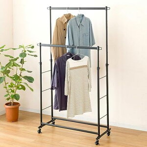 �h�E�V�V���n���K�[���b�N�_�u���p�C�v�n���K�[��100cm�ω׏d150kg��䍕�u���b�N����������LIHD-100BK��100x���s42x����108.5~175.5cm�L���X�^�[�t�������O�R�[�g�����[OK�m���|���Ɩ��p