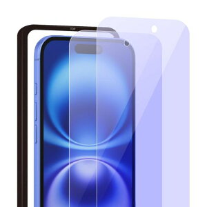 seninhi�Ή�iphone16/15�p�̃K���X�t�B�����K�C�h�g�y�u���[���C�g�J�b�g�E�d�x10H�z2���Z�b�g��phone16��ʕی�t�B�����y�ČR�K�i�q��ޗ��z�A�C�t�H��15�����K���X�t���ی�ڂ̔��y���L�c