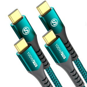 USBTypeC�P�[�u���y3M/2�{�Z�b�gPD&QC3.2�Ή�100W�}���[�d�zUSB-CtoUSB-C�P�[�u��iPhone17/16/15ProMaxMacBookPro/AiriPadProSamsung