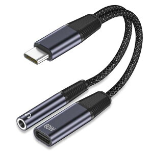 �^�C�vC �C���z���W���b�N �ϊ��A�_�v�^�[ 2 in 1 USB-C to 3.5mm �I�[�f�B�I�ϊ��A�_�v�^�[������ 60W PD�}���[�d Type-c �C���z��3.5mm �I�[�f�B�I�A�_�v�^ �[�d���Ȃ���C���z�� �ʘb ���ʒ��߉c