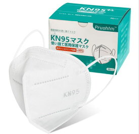 [pruohtm] 95マスク 立体型 不織布5層構造 高機能 3D加工 使い捨てマスク PM2.5対応 飛沫防止 ふつうサイズ 男女兼用 CNAS認定検査機関認証済み (白-30枚)
