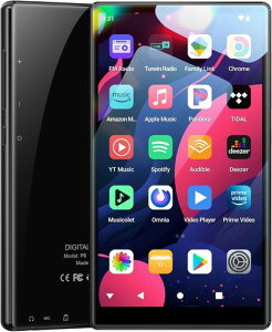 Fanvace96GBAndroid13MP3�v���[���[Bluetooth5.0WiFi���ډ��y�v���[���[8�R�A2500mAh�o�b�e���[����5�C���`�^�b�`�X�N���[��1080PHD����Đ��X�s�[�J�[�����u���b�N