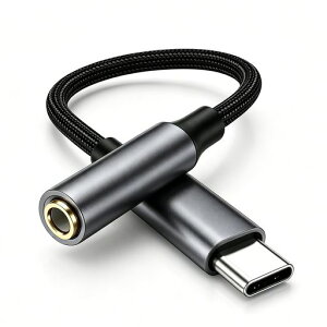 USB Type-C 3.5mm �ϊ��A�_�v�^ Type-C �C���z���W���b�N �ϊ� DAC ���ڃ��f�� �n�C���]���� 24bit/96KHz �Ή� 4��/3�Ɍ��p�^�C�v ���ʒ���/�ʘb/���y�Ή� ���ϋv�P�[�u�� 30,000+����ȑϋv