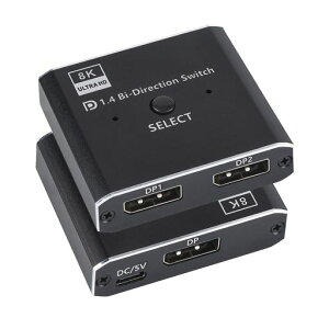 Displayport�ؑ֊�8K@30Hzdp�ؑ֊�4K@120Hz2����1�o��DP�X�C�b�`�f�B�X�v���[�|�[�g�X�C�b�`�蓮�����Z���N�^�[�����r�f�I�`���p�\�R��/HDTV/�v���W�F�N�^�[/���j�^�[�ɓK��