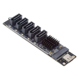 Cablecc 10Gbps USB-C 5�|�[�g Type-C - 6Gbps NGFF B+M �L�[ SATA �A�_�v�^�[ �R���o�[�^�[ PM �|�[�g �}���`�v���C���[ �Z���N�^�[ JMB575 JMS580
