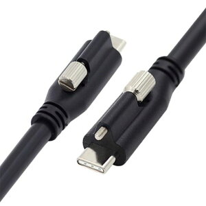 xiwai �X�N�����[���b�N USB 3.1 Type-C - USB-C�P�[�u�� 3.25A USB 3.0�R�[�h �V���O���p�l���}�E���g�R�l�N�^�t�� 10Gbps �f�[�^ 65W PD�d�� �m�[�g�p�\�R���^�u���b�g�p 3.94�t�B�[�g/1.2M