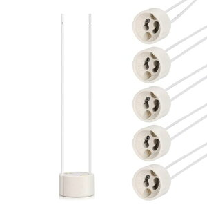 GU10 �\�P�b�g �����v �z���_�[ �o���u ���C�g �x�[�X �R�l�N�^ 0.75mm2 15cm �V���R�� ���C���[ LED ����� �n���Q���p 250V �ő� 300W GU10 �t�B�b�e�B���O �o���u �\�P�b�g(6��)