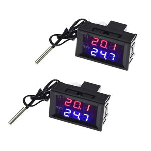 2PCSW1209WKTemperatureController-50to110Celsius(-58to230F)DC12VProgrammableHeatingCoolingThermostatControl