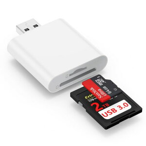 Vedfoad SD�J�[�h���[�_�[ USB3.0 2in1 �������[�J�[�h���[�_�[ SD�J�[�h/Micro SD�J�[�h�Ή� OTG�@�\���� �v���O&�v���C 5Gbps�����f�[�^�]�� �ő�2TB�Ή� �ʐ^�E����E�t�@�C���]�� �J�������[�_�[