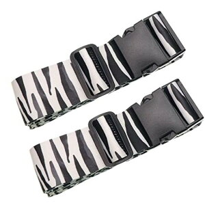 TeeoffLuggageStrapsSuitcaseBeltsוXgbvX[cP[XxggxobOANZT[߉\220CM(Zebra)