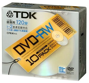 TDKDVD-RW^p1-2{L^ΉS[h/Vo[[xfBXN10pbN[DVD-RW120GSX10U]