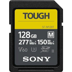 128GBSDXCJ[hSDJ[h^tdlSONY\j[UHS-IIToughMV[YClass10UHS-IIU3V604KR:277MB/sW:150MB/sCOe[SF-M128T/T1