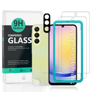 Ibywind �Ή� Samsung Galaxy A25 5G �K���X�t�B���� 2 ���ی�t�B���� �K�C�h�g�t�� �����Y�J�o�[(1��)�w�ʃV�[�g(1��) ���菝�h�~�ϏՌ��d�x 9H�����K���X�t�B�����y���炩�Ȏ�G��z�y�C�A�[���c