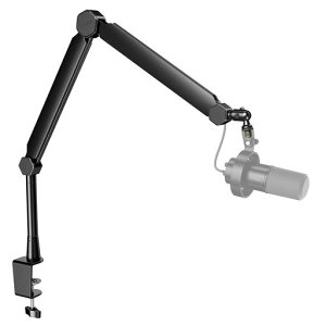 FIFINE�u�[���A�[���}�C�N�X�^���h�}�C�N�A�[�����}�C�N�X�^���h�����|�[���t���L�k�܂��ݎ�360�x��]�p�x���߉\1/4�h3/8�h5/8�h�ϊ��l�W�A�_�v�^�[�t���P�[�u���}�l�[�W�����g�N���c