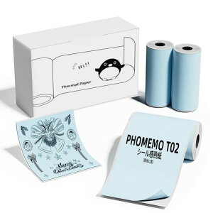 PhomemoT02�p���x�r�[�u���[�������M���[����3���Z�b�g���M���|�[�^�u��Bluetooth�|�P�b�g���o�C���v�����^�[�V�[������p���S�����M������V�[�����[������50mm����3.5m