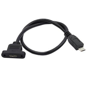 cablecc480Mbps5�s��MicroUSB2.0�I�X-MicroUSB3.0Type-B���X�l�W�}�E���g�^�C�v�����P�[�u��50cm