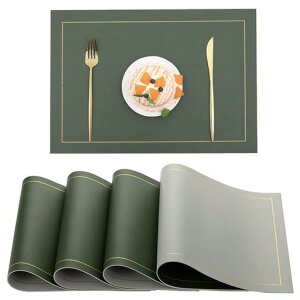 yowodana�����`�����}�b�g���ʍ���PU���U�[4���Z�b�g45*30cm�e�[�u���}�b�g�L�b�`���}�b�g�������k�����ʎl�p���^�h���ی�h���f�M����~�߂������ȒP�@�����\�V�N�N���X�}�X���́c