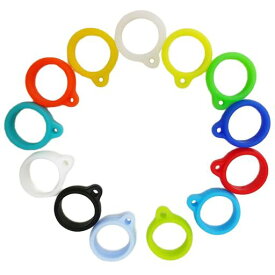 ESJNNKアンブレラマーカー傘目印26個入りシリコン製ンブレラマーカー内径13mm傘の目印アクセサリー傘持ち手カバーカラフルリングマルチカラー