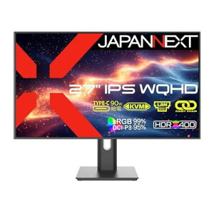 JAPANNEXT27�C���`IPS�p�l������WQHD(2560x1440)�𑜓x�t�����j�^�[JN-IPS27Q4FL-HSPC9-DLHDMIDPUSBType-C(�ő�90W���d)LANHDR400����sRGB:99%