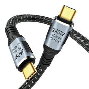 USB4�P�[�u��Thunderbolt4�P�[�u��0.2m�Ή�Suptopwxm�y40Gbps�f�[�^�]��/PD240W(48V/5A)���}���[�d/8K@60Hz�f���o�́zThunderbolt3��USB3.2���ʌ݊�