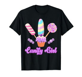 キャンディガールロリポップアイスクリームシェフバターケーキベーカーカップケーキTシャツ