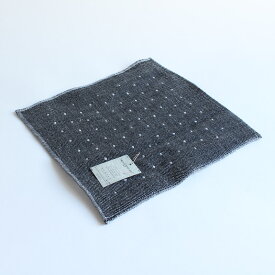 今治タオル コンテックス ハンカチーフコレクションImabari Towel Kontex Handkerchiefピンドット チャコールグレー