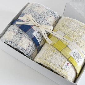 今治タオル コンテックス ラインチェック ギフトセット Imabari Towel Kontex Line Check GiftSet Size L2枚ギフト包装無料 のし無料