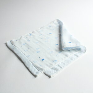 今治タオル ふんわり4重ガーゼフェイスタオル ブルー