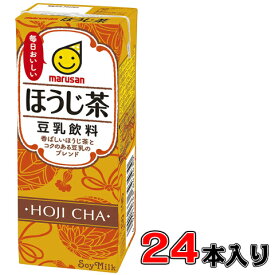 マルサン 豆乳飲料ほうじ茶 200ml×24本 【豆乳】