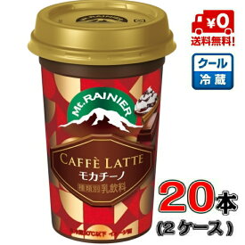 【送料無料！】森永 マウントレーニア モカチーノ 240ml×20本【2ケース】 【コーヒー】【カフェラッテ】