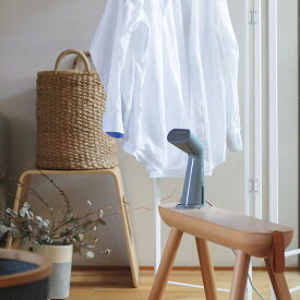 お出かけ前に着たい服をサッと整えよう！無駄のないシンプルなデザインの「衣類スチーマー」（プラスマイナスゼロ）