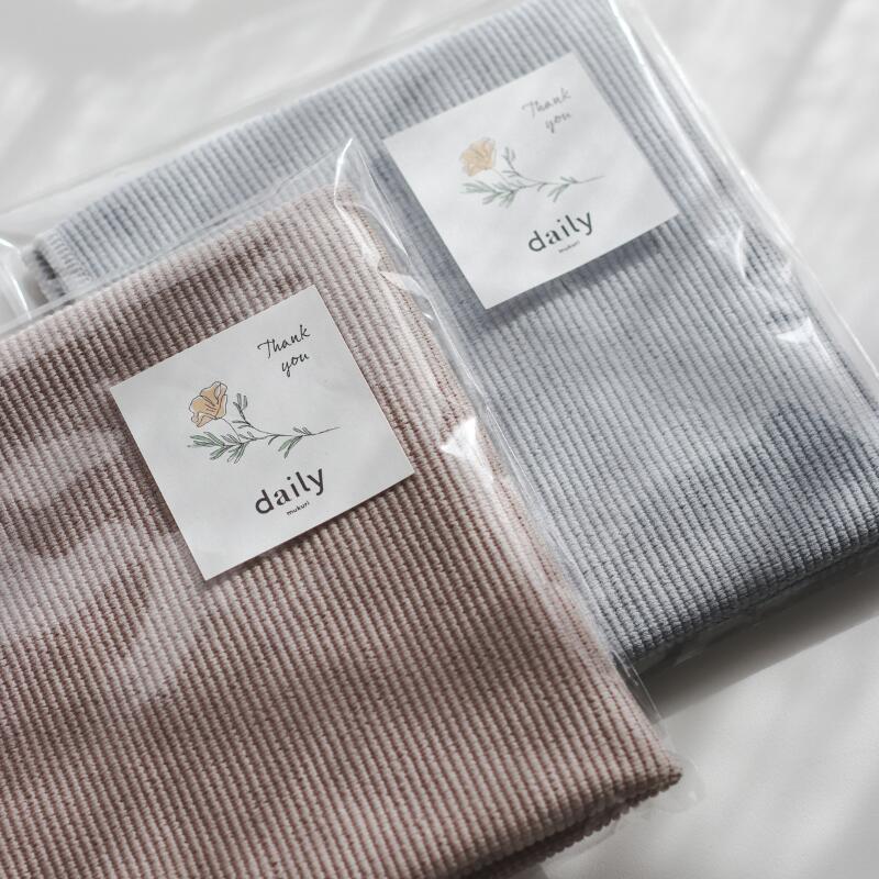 〈ちょこっとギフト〉daily食器拭きクロス「ハーフサイズ1枚入り」Thankyouふきんプチギフト引越し退職異動ご挨拶