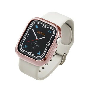 �G���R�� Apple Watch (�A�b�v���E�H�b�`) �P�[�X �o���p�[ 41mm [Apple Watch 8 7 �Ή�] �\�t�g�o���p�[ ���^���b�N�f�U�C�� �s���N�S�[���h AW-21BBPUPNG