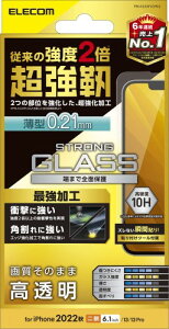 �G���R�� iPhone 16e / 14 / 13 / 13 Pro �K���X�t�B���� �����K���X �p����ɋ��� ���^ 0.21mm �\�ʍd�x10H �w��h�~ ��U�h�~ �G�A�[���X ���� PM-A22AFLGH02