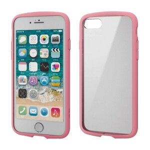 �G���R�� iPhone 8 / iPhone 7 �P�[�X �ϏՌ�×�t���[�� TOUGH SLIM LITE [�w�ʃN���A�^�C�v] �s���N PM-A17MTSLFCPN