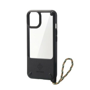 �G���R�� iPhone 13 2�� �n�C�u���b�h�P�[�X �ϏՌ� NESTOUT LAKE �u���b�N PM-A21BNEST3BK